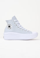 CONVERSE Sneakers Chuck Taylor All Star Move Platform Leather ghiaccio da donna A14415C . CONVERSE 