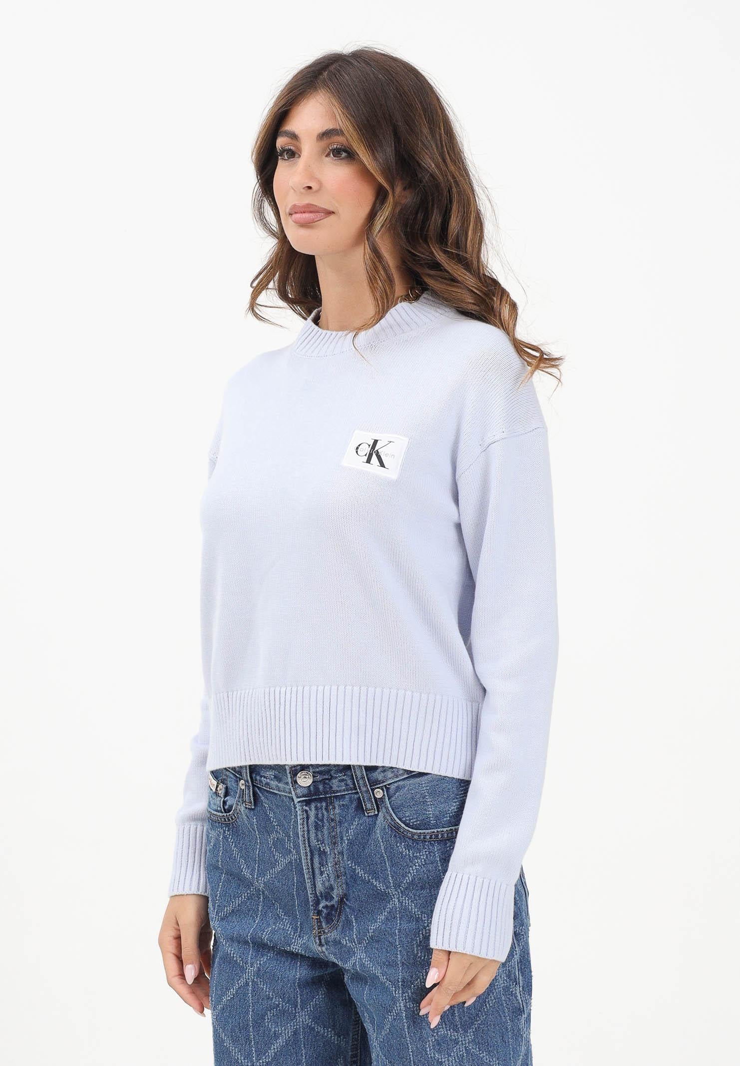 CALVIN KLEIN JEANS Maglioncino girocollo polvere da donna LV047D351GC3N  CALVIN KLEIN JEANS 