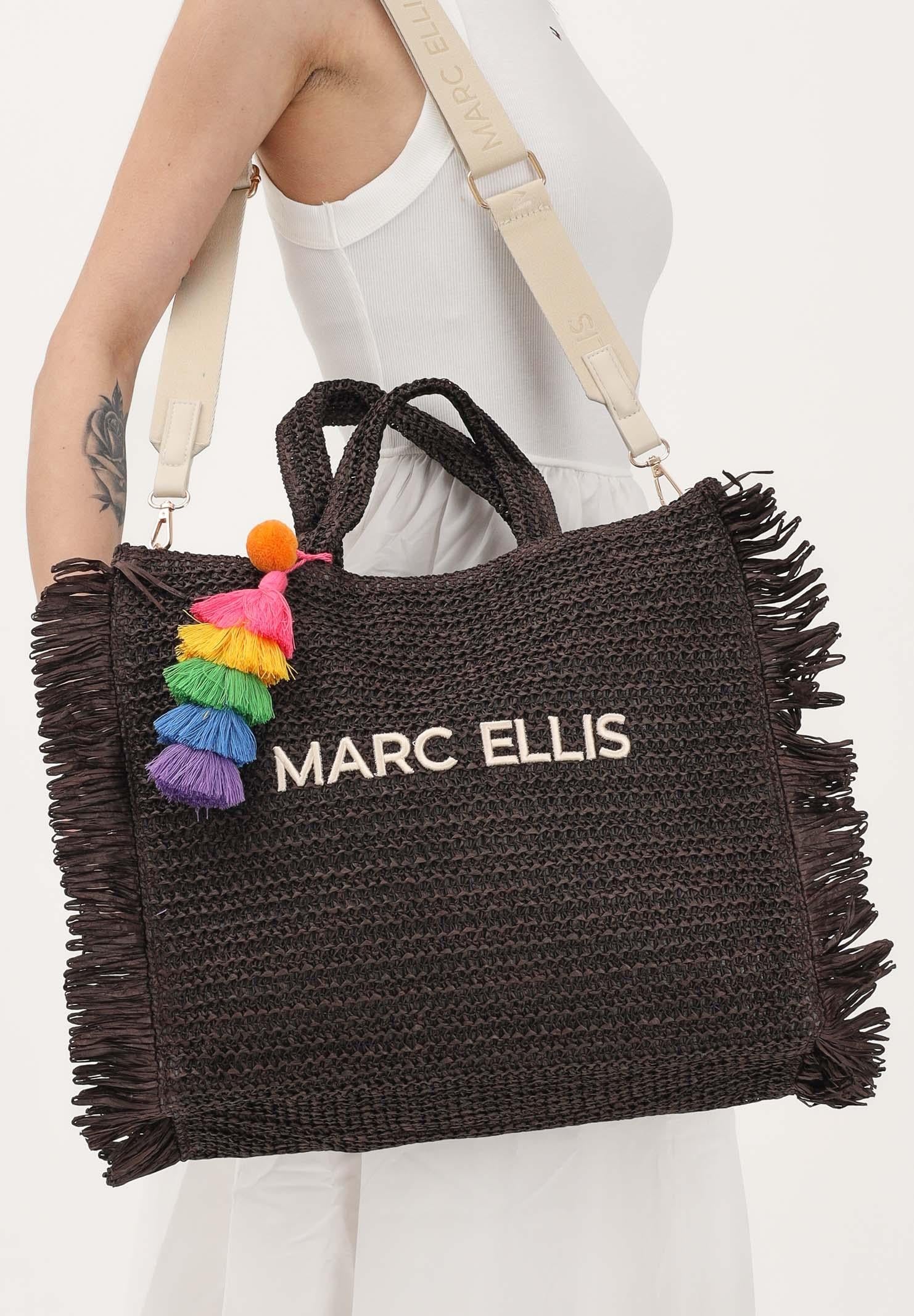 MARC ELLIS Borsa BUBY S CLAIRE L in rafia marrone da donna BUBY-S-CLAIRE-L MO MARC ELLIS 