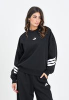 ADIDAS PERFORMANCE Felpa girocollo Future Icons nera da donna JE0203  ADIDAS PERFORMANCE 