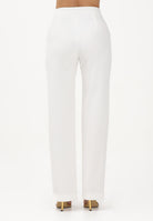 JUST CAVALLI Pantalone elegante bianco da donna con spacchi sul fondo 80PAA104N0450 004 JUST CAVALLI 