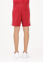 ADIDAS PERFORMANCE Shorts sportivo Essentials 3-Stripes French Terry rosso da uomo KR2700 . ADIDAS PERFORMANCE 