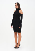 AKEP Abito in maglia nera da donna con omeri scoperti VSKD11036 V1 AKEP 