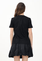 MAX MARA T-shirt a manica corta nera da donna con ricamo logo 2516941012600 008 MAX MARA 