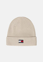 TOMMY JEANS Berretto beige da donna con logo AW0AW17899 ACG TOMMY JEANS 