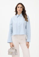 CALVIN KLEIN JEANS Camicia a manica lunga azzurra da donna LV047C141G24Q . CALVIN KLEIN JEANS 