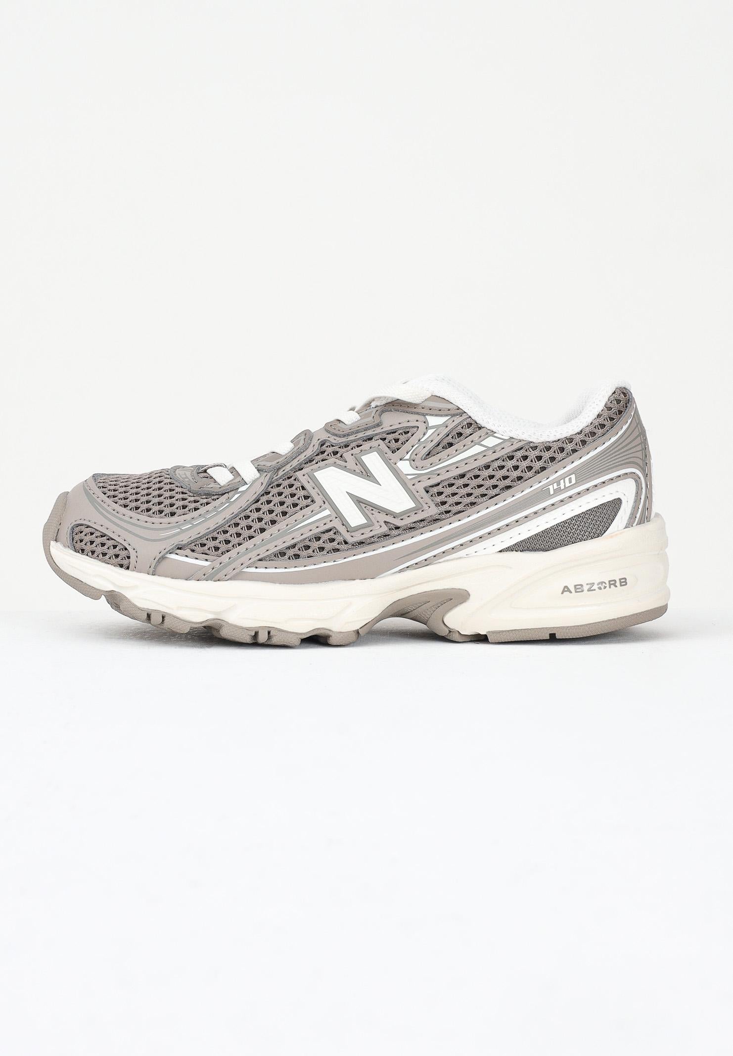 NEW BALANCE Sneakers 740 BUNGEE LACE tortora per bambino e bambina PZ740SA  NEW BALANCE 