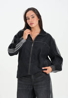 ADIDAS ORIGINALS Giubbotto di jeans Adicolor Denim Adilenium in denim nero da donna JY2897  ADIDAS ORIGINALS 