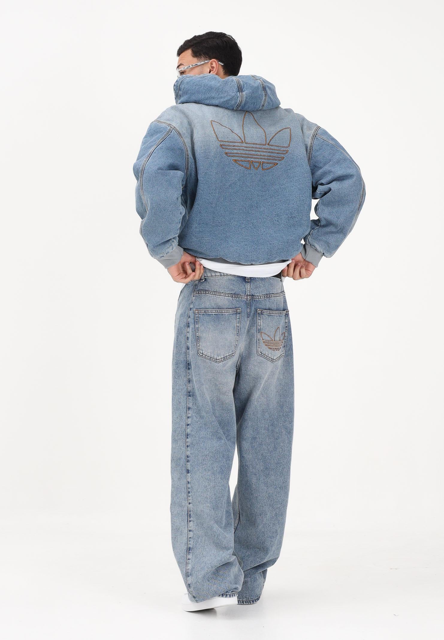 ADIDAS ORIGINALS Giubbotto Denim Padded in denim chiaro da uomo KE0131 . ADIDAS ORIGINALS 