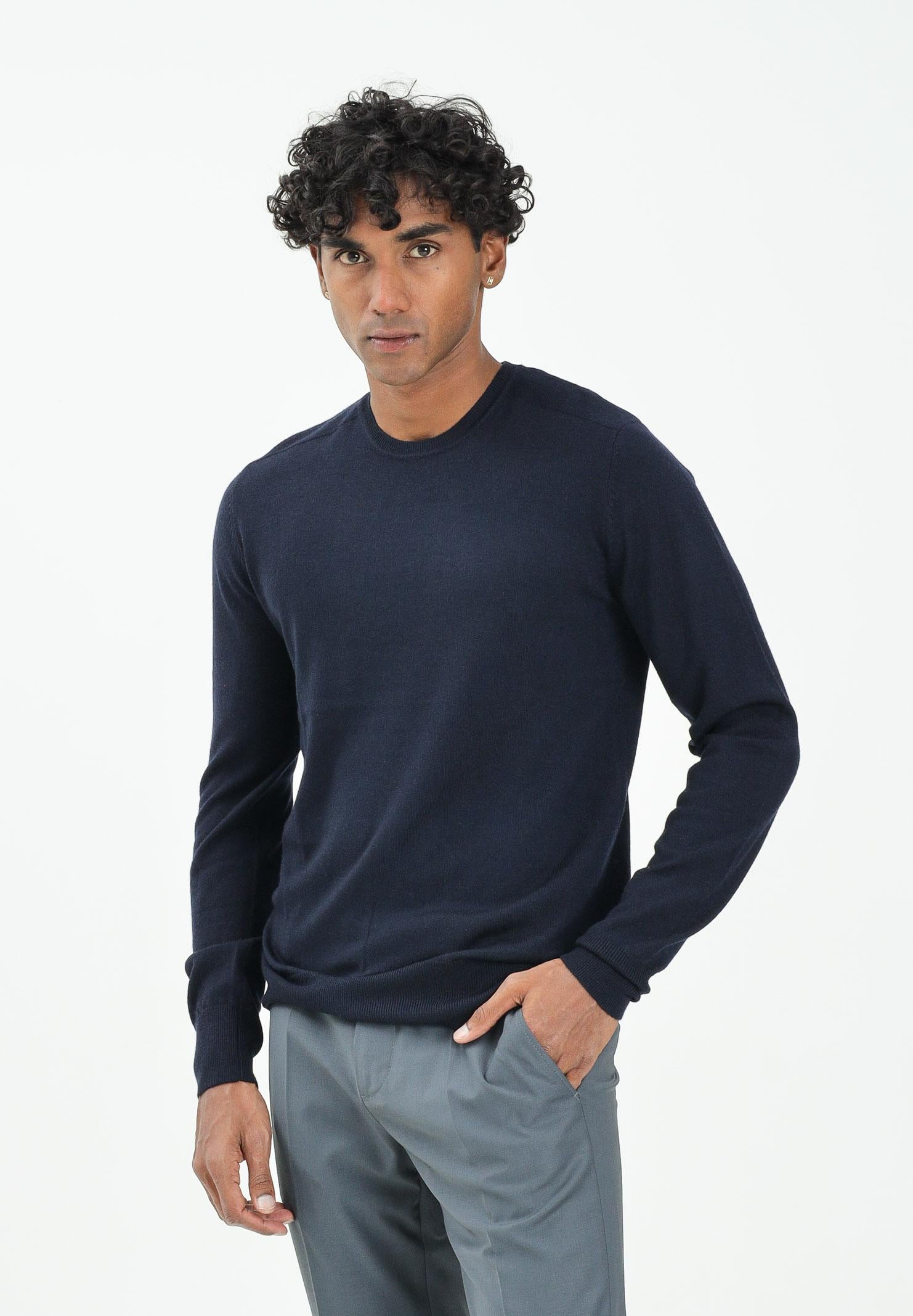 PATRIZIA PEPE Maglioncino a manica lunga blu da uomo 5K0166K124 C382 PATRIZIA PEPE 