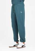 PUMA Pantalone sportivo Wardrobe Essentials verde petrolio da uomo 631535 75 PUMA 