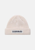 NAPAPIJRI Berretto di lana panna per uomo e donna con logo NP0A4HXMN1J1  NAPAPIJRI 