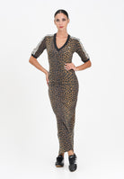 ADIDAS ORIGINALS Abito lungo Leopard V-Neck Maxi beige da donna JW2773  ADIDAS ORIGINALS 