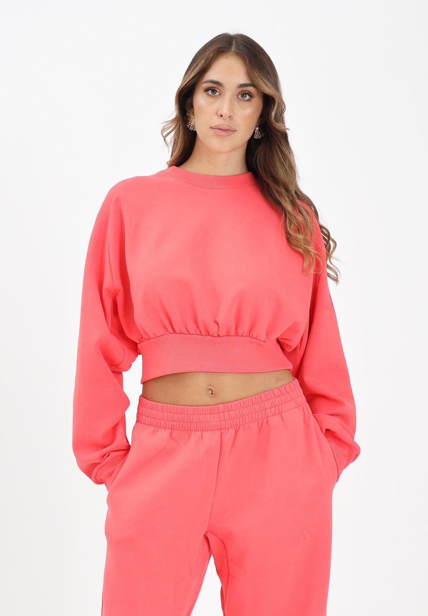 ADIDAS PERFORMANCE Felpa girocollo Soft Lux Loose corallo da donna KD9772  ADIDAS PERFORMANCE 