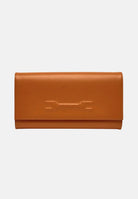 ELISABETTA FRANCHI Pochette cognac da donna realizzata in vera pelle BS99A61E2 027 ELISABETTA FRANCHI 