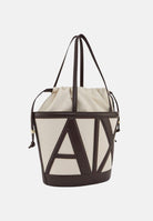 ARMANI EXCHANGE Shopper beige e marrone da donna con logo XW002607AF22635 M6262 ARMANI EXCHANGE 