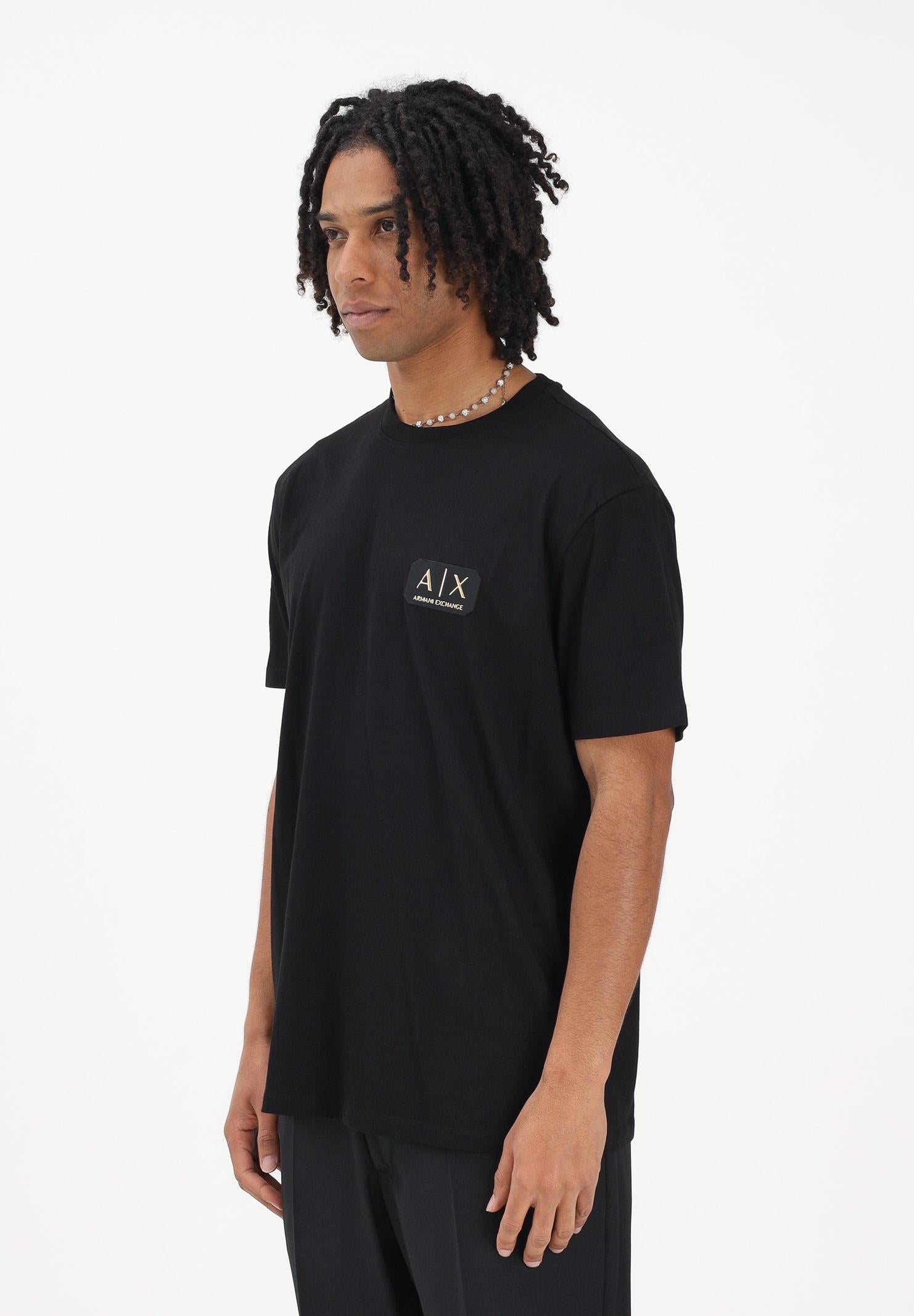 ARMANI EXCHANGE T-shirt a manica corta nera da uomo con logo XM002178AF12308 UC001 ARMANI EXCHANGE 