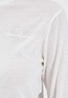 ARMANI EXCHANGE Maglioncino a collo alto bianco da donna con ricamo logo XW001440AF11896 U1003 ARMANI EXCHANGE 