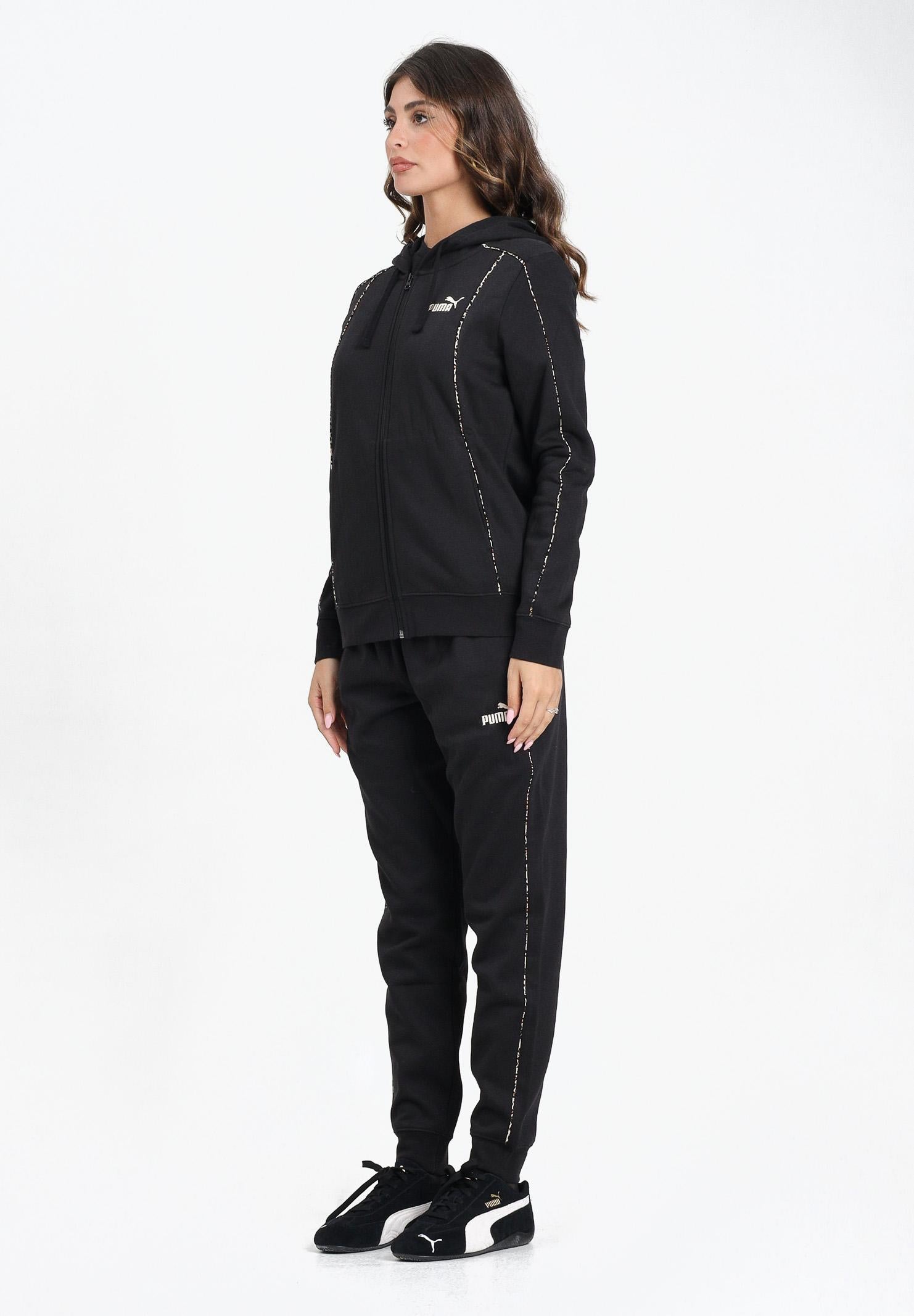 PUMA Tuta sportiva Ess+ Animal FZ nera da donna 692203 01 PUMA 