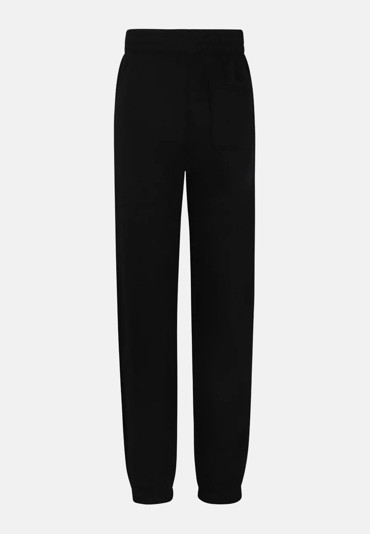 Pantalone sportivo nero per bambino e bambina con maxi stampa logo 9Q0826 023 NIKE 