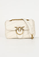 PINKO Borsa a tracolla Baby Love Bag Puff da donna in morbida nappa panna 100040A0F2 Z14Q PINKO 