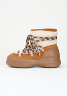 MOON BOOT Stivali da neve LUNA in shearling marrone da donna 80D2480020 MA03 MOON BOOT 