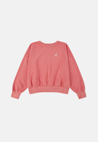 JORDAN Felpa girocollo BROOKYLN CREW rosa da bambina. <BR/> 45D506 A0Y JORDAN 