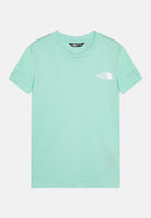 THE NORTH FACE T-shirt a manica corta Simple Dome verde acqua per bambino e bambina NF0A8DRP6EI1 . THE NORTH FACE 
