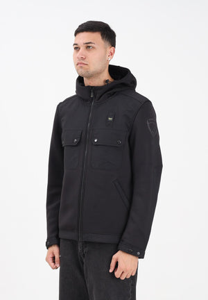 BLAUER Felpa con zip SCUBA MULTITASCHE RODMAN nera da uomo 25WBLUF02252-004745 999 BLAUER 