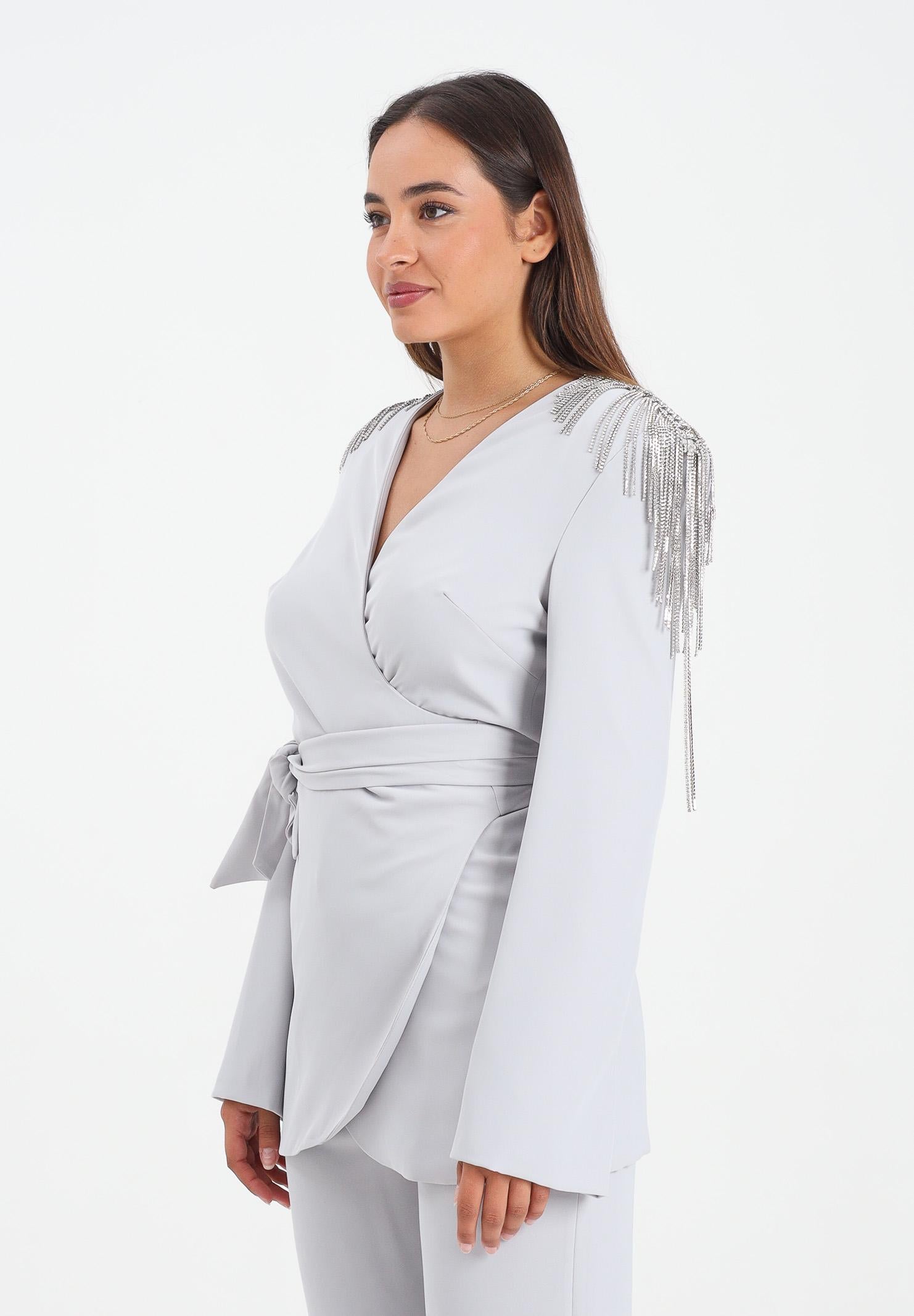 ALMA SANCHEZ Giacca Macea grigia da donna AS2526101TF 902 ALMA SANCHEZ 