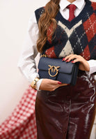 PINKO Borsa a tracolla Mini Love Bag blu da donna 100074A0F1 G08Q PINKO 