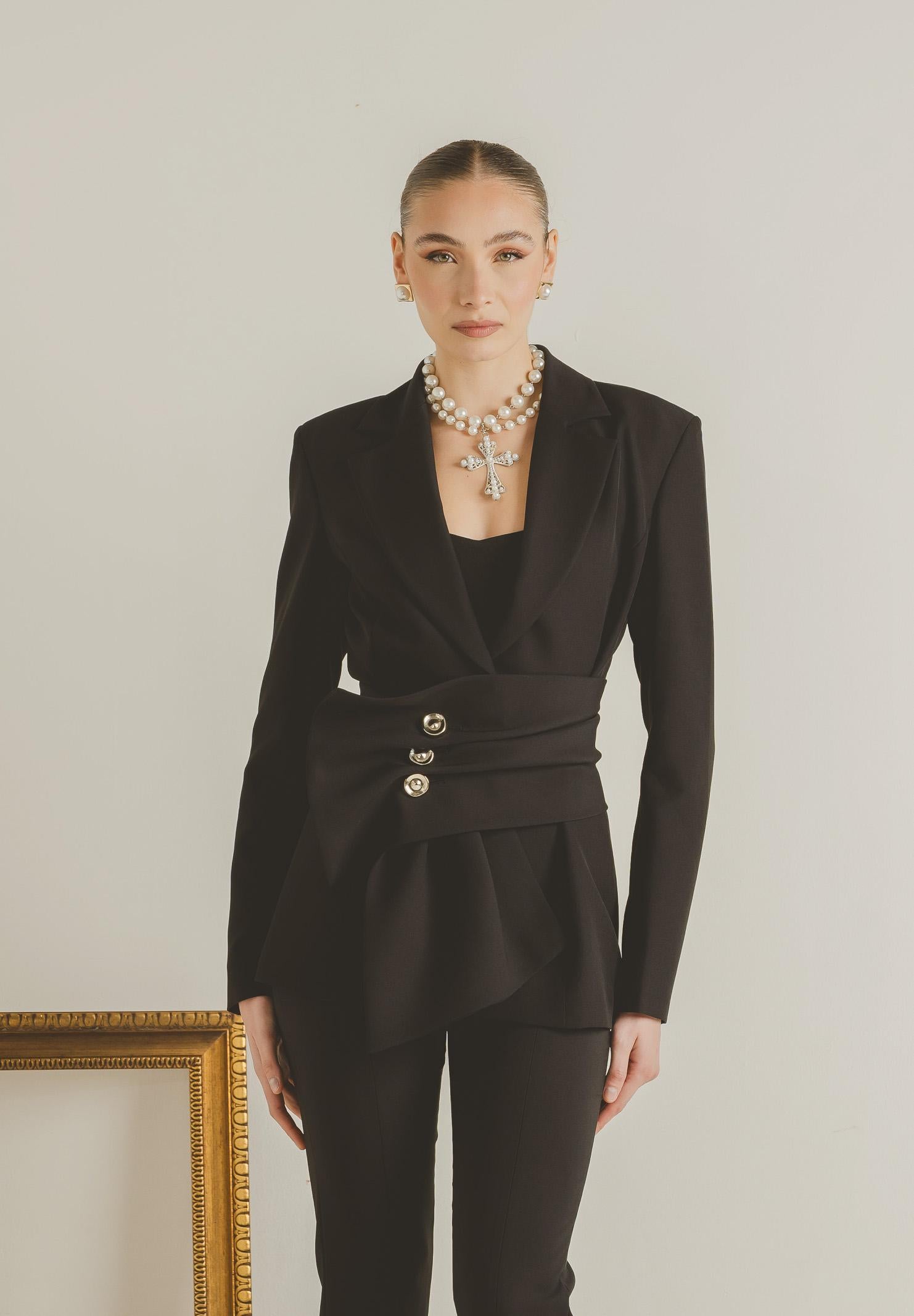 SANTAS Giacca ALLURE nera da donna PV2622 NE SANTAS 