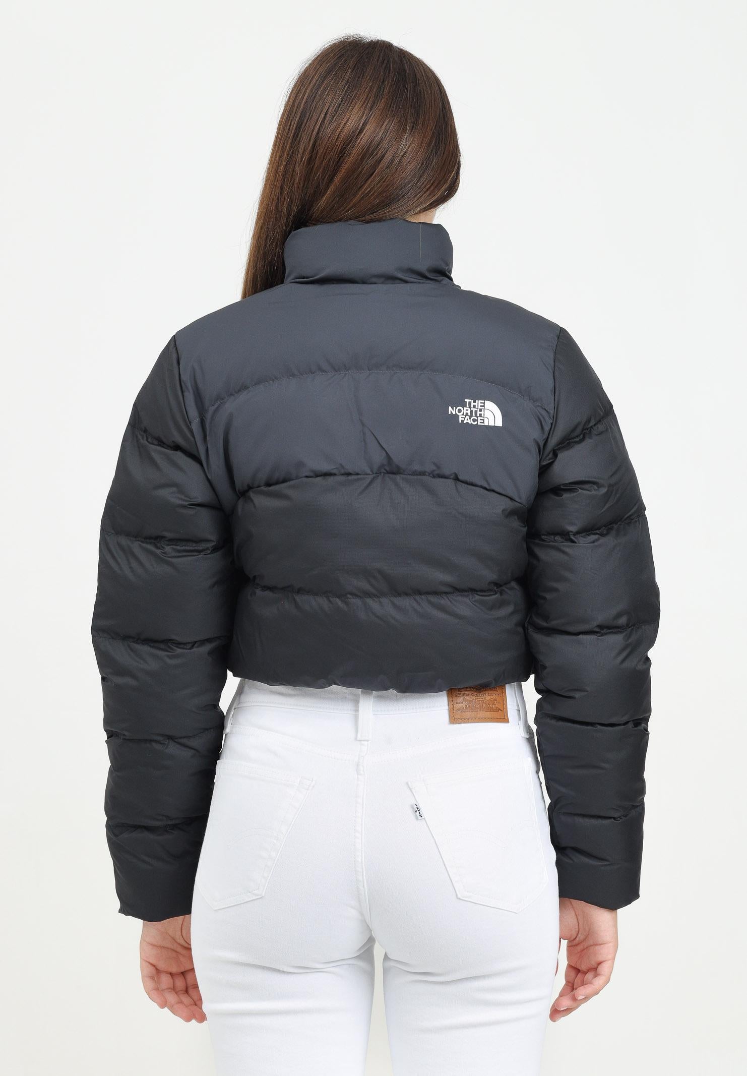 THE NORTH FACE Piumino Cropped Saikuru nero da donna NF0A89JCKT01 . THE NORTH FACE 