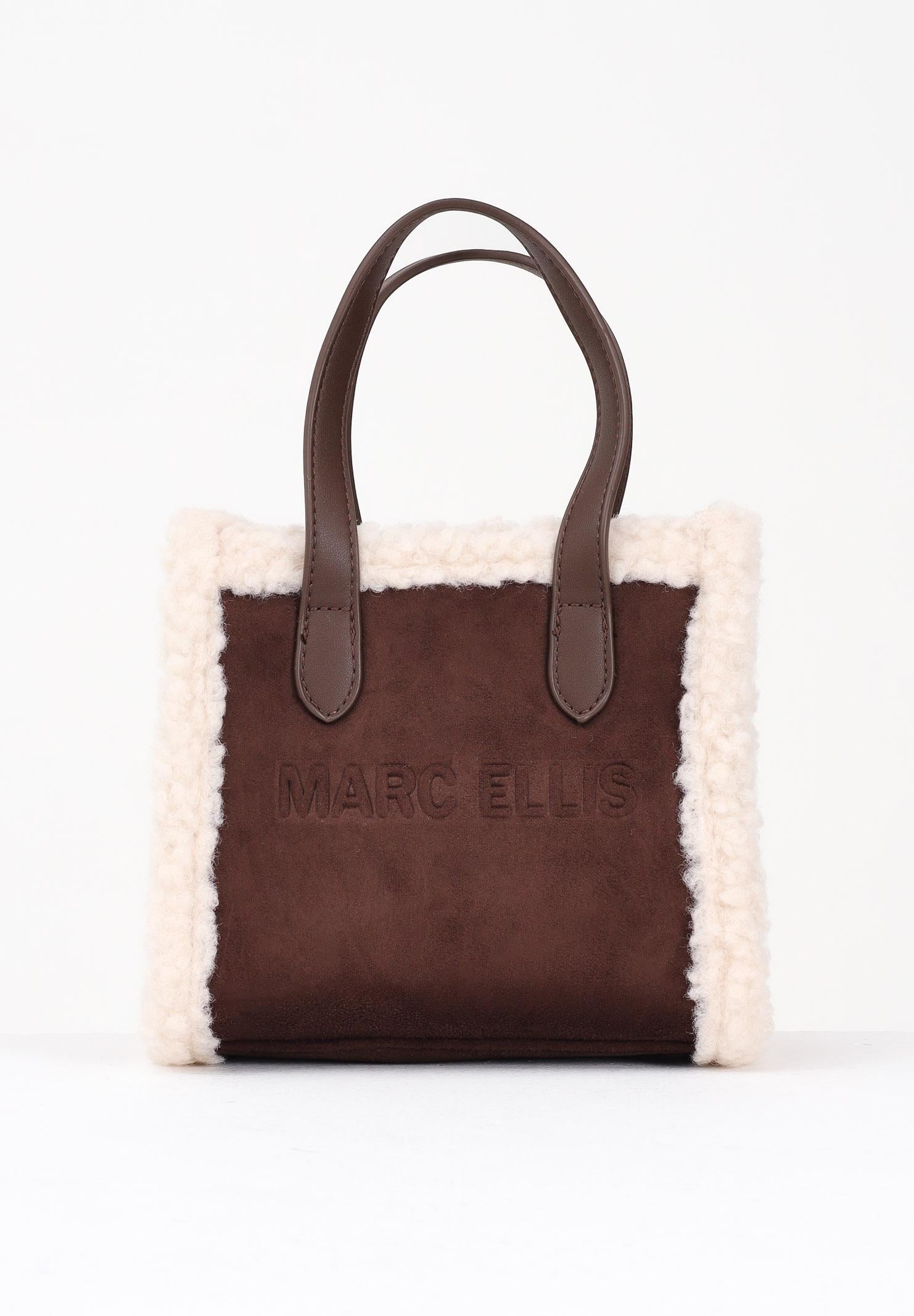 MARC ELLIS Borsa a mano Buby Suede S in morbido suede marrone da donna BUBY-SUEDE-S CO MARC ELLIS 