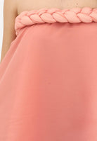 TPN Abito corto rosa pesca da donna con volant BIDDLE112S6 24 TPN 