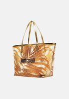 JUST CAVALLI Borsa mare oro da donna con stampa tropicale 80RA4BS2ZSE22 R79 JUST CAVALLI 