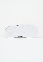 ADIDAS ORIGINALS Sneakers Superstar II Elastic Lace bianche e nere da neonato JH9984 . ADIDAS ORIGINALS 