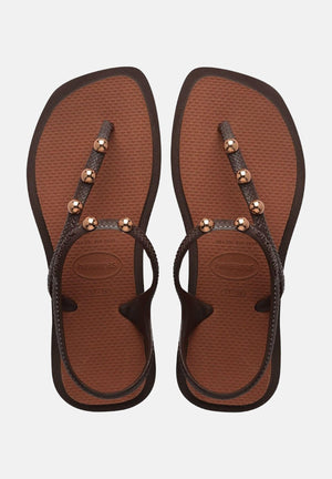 HAVAIANAS Sandali Flash Fusion marroni da donna 4150244 7909 HAVAIANAS 