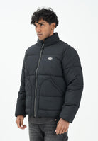 DICKIES Summerdale piumino nero da uomo con lofo ricamato in bianco DK0A87OGBLK1  DIckies 
