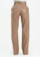 ALMA SANCHEZ Pantalone Pozio in ecopelle cammello da donna AS2526047EP 122 ALMA SANCHEZ 
