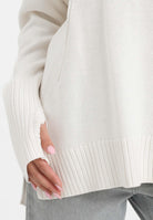 ARMANI EXCHANGE Maglioncino girocollo panna da donna con ricamo logo XW000760AF16552 U1003 ARMANI EXCHANGE 