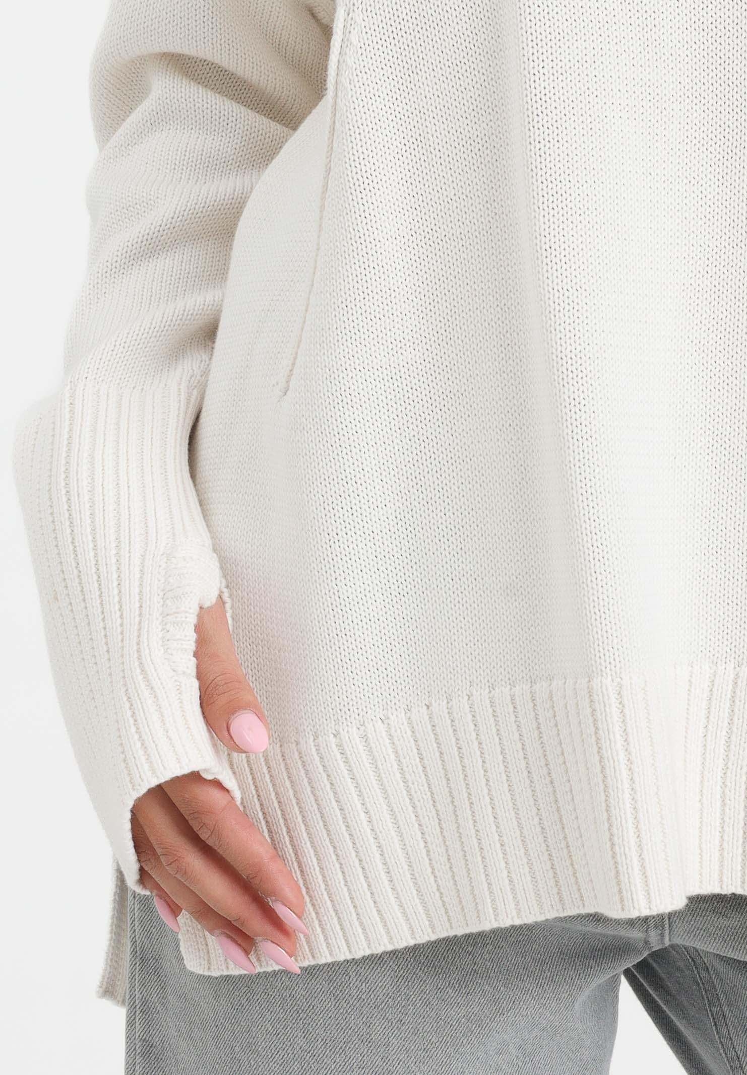 ARMANI EXCHANGE Maglioncino girocollo panna da donna con ricamo logo XW000760AF16552 U1003 ARMANI EXCHANGE 