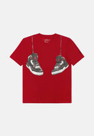 JORDAN T-shirt a manica corta Hanging AJ3 rossa per bambino e bambina 95F483 R78 JORDAN 