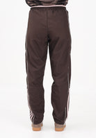 ADIDAS ORIGINALS Pantalone sportivo HALF STRIPES marrone e rosa per uomo e donna KC6441 . ADIDAS ORIGINALS 