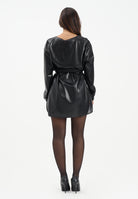 PINKO Abito corto nero da donna effetto pelle 105587A2P4 Z99 PINKO 