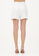 ELISABETTA FRANCHI Shorts avorio da donna con logo gioiello SH00561E2 360 ELISABETTA FRANCHI 