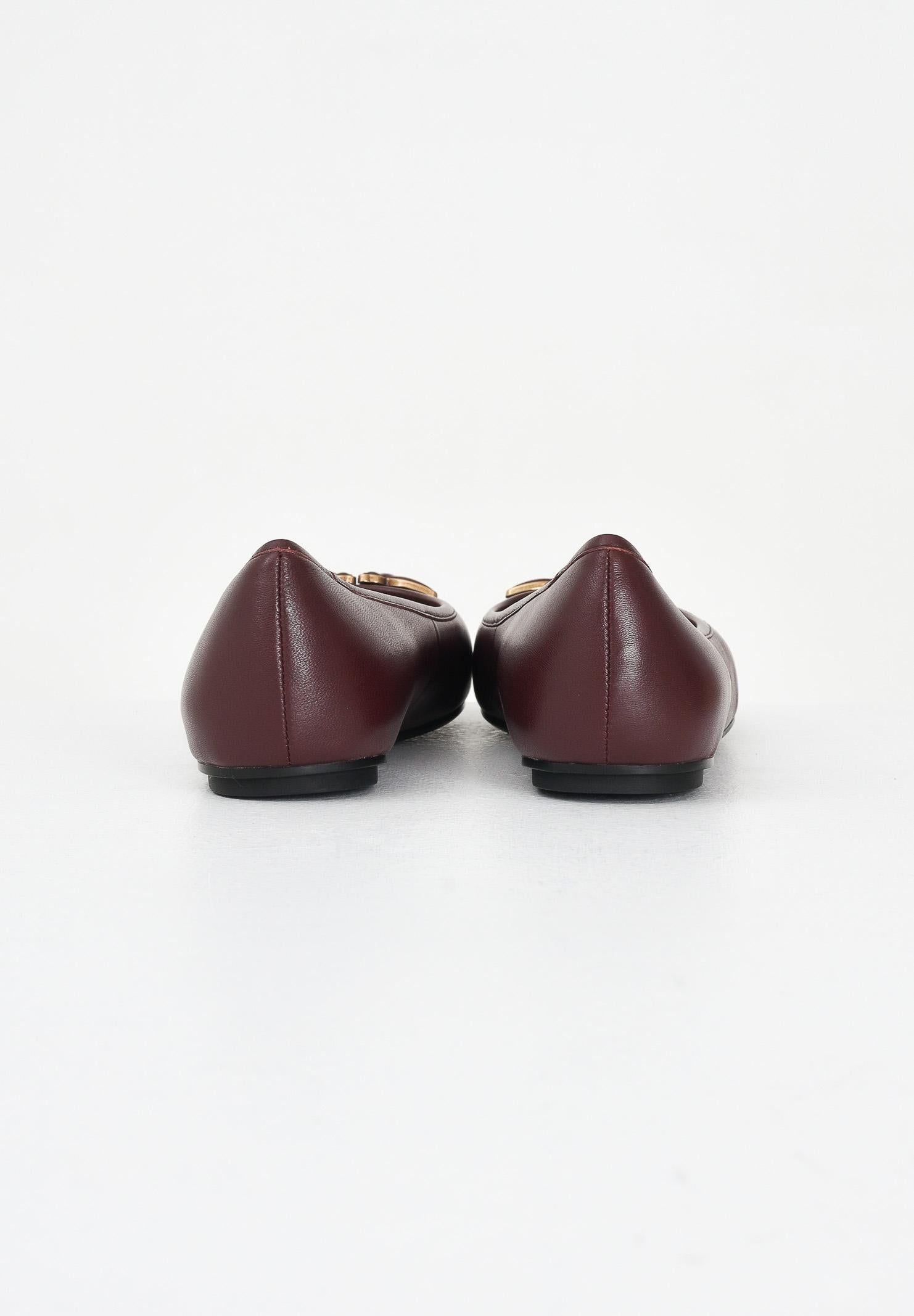 PINKO Ballerine bordeaux da donna con logo Love Birds SD0379P003P61 . PINKO 