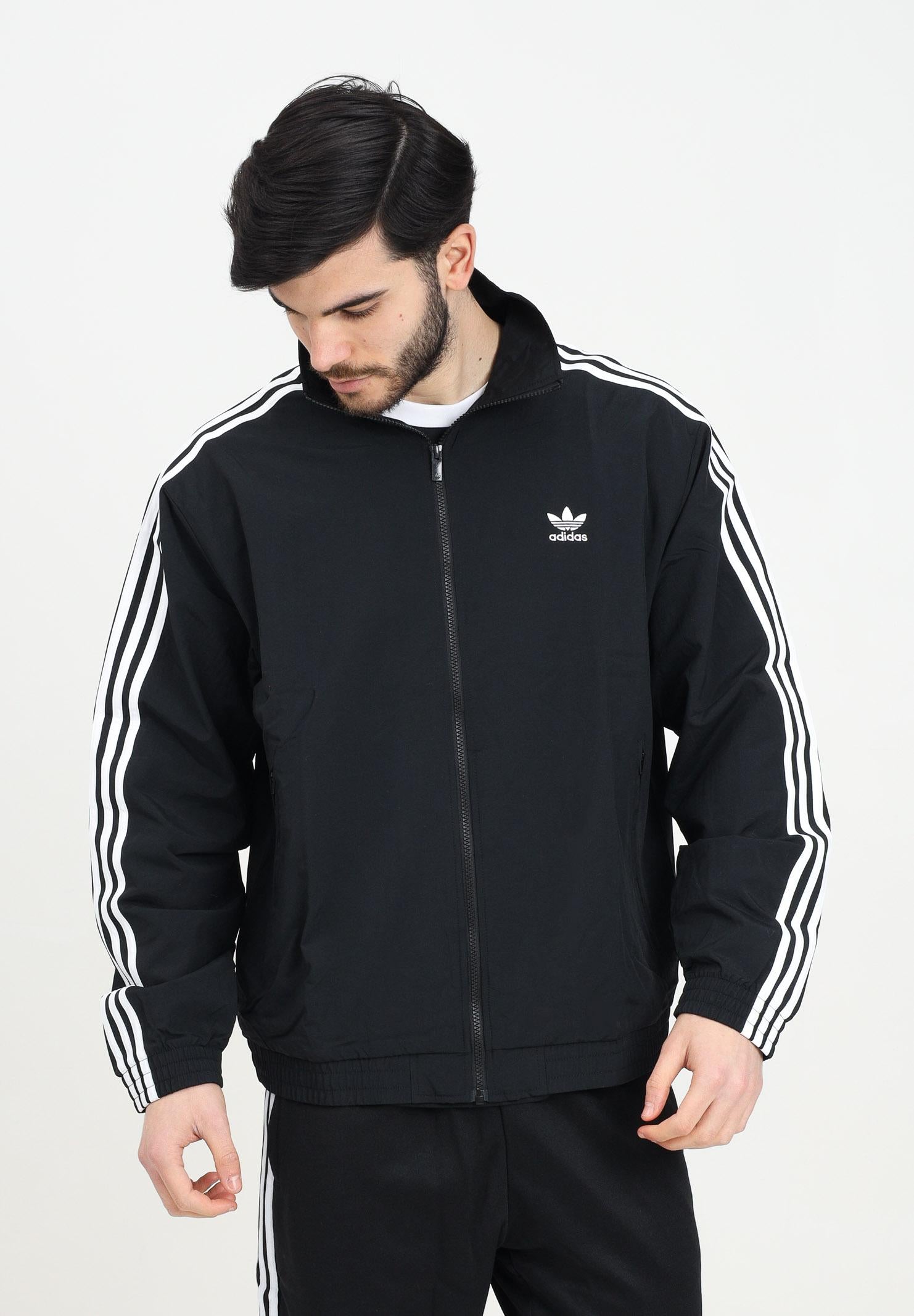 ADIDAS ORIGINALS Giacca a vento Adicolor Woven Firebird nera da uomo IT2491 . ADIDAS ORIGINALS 