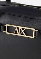 ARMANI EXCHANGE Borsa a mano nera da donna con fibbia logo XW002610AF15632 UC010 ARMANI EXCHANGE 