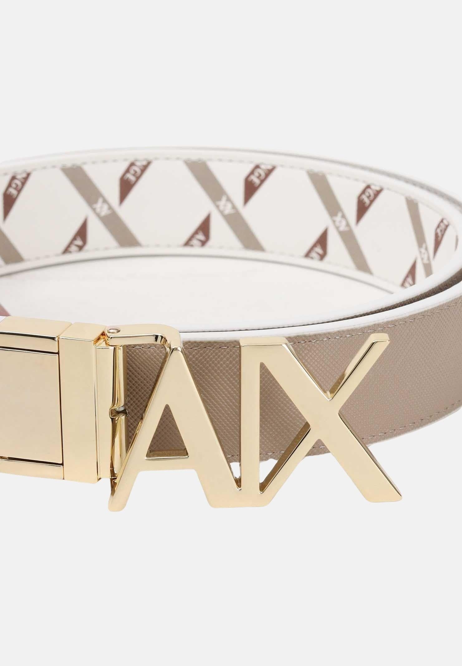 ARMANI EXCHANGE Cintura reversibile bianca e beige da donna XW001203AF17155 M1245 ARMANI EXCHANGE 